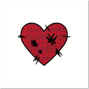 Stitched Up Heart Posters and Art